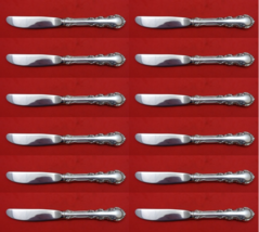 Georgian Rose by Reed &amp; Barton Sterling Silver Butter Spreader HH Mod Set 12 pcs - $355.41