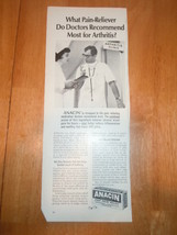 Vintage Anacin Print Magazine Advertisement 1965 - $75.95 MXN