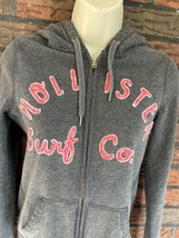 Hollister Surf Co Jacket Medium Long Sleeve Full Zip Sweatshirt Hooded G... - £7.31 GBP