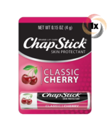 1x Stick ChapStick Classic Cherry Lip Protectant Balm | .15oz | Moisturi... - $186.88 MXN