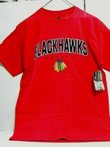 Hanes NHL Official Chicago Blackhawks Red Short Sleeve T-Shirt Large Hockey - £12.75 GBP