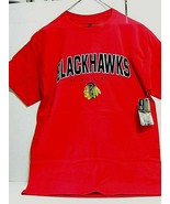 Hanes NHL Official Chicago Blackhawks Red Short Sleeve T-Shirt Large Hockey - £11.94 GBP