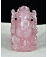 Pink Natural Rose Quartz Lord Ganesha 5&quot; 4925 Ct Divine Gemstone Statue ... - €280,50 EUR