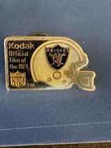 Kodak Official Film Of The NFL Raiders Football Helmet Pin - £11.38 GBP