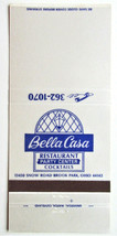 Bella Casa Restaurant Party Center - Brook Park, Ohio 30 Strike Matchbook Cover - £1.39 GBP