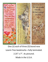 LEANIN TREE 3 Total Bookmarks~Wolves, Happy Fun 1 each~Brand New~Fully Laminated - £4.74 GBP