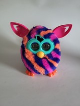 Furby Boom 2012 Hasbro Purple Orange Pink Diagonal Stripes *READ* - $21.60