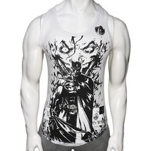 NWT JOKER LAUGH SMILE BATMAN MOVIE GYM WORKOUT MEN&#39;S SLIM FIT TANK TOP S... - $8.40