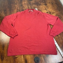 Tommy Bahama Sweater Men L Red Mock Neck Silk Nylon Viscose Long Sleeve ... - £15.54 GBP