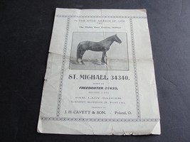 1902 Vintage -The Highly Trotting Stallion- St. Michael 34330- Stud Seas... - £15.16 GBP