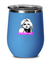 Britney Wine Glass Free Britney Silhouette Blue-WG  - £20.40 GBP