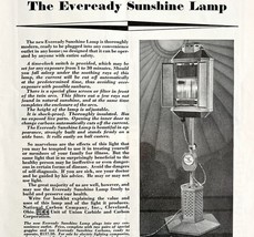 Eveready Sunshine Lamp 1933 Advertisement Union Carbide Lighting DWFF13 - $24.99