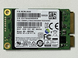 Samsung 850 EVO 500GB TLC mSATA Internal Solid State Drive (MZMLN500) - £54.97 GBP