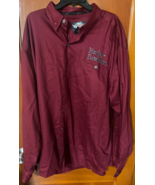 Harley Davidson Mens Button Up Shirt: Burgundy, Tall XX-Large: Motorcycle - $23.75