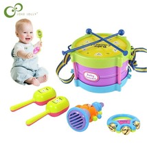 Baby Music Educational Toy Drum Trumpet Toy Band Kit Percussion Instrument - $8.79