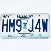 2018 United States Missouri Bluebird Passenger License Plate HM9 J4W - €11,24 EUR
