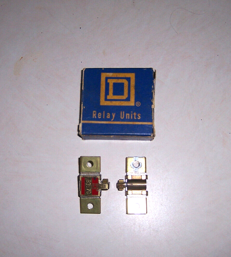 SQUARE D model 2-B3.70 Overload Relay Units, 2pcs N.O.S. - $7.87