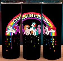 My Little Pony Colorful 80s style Cup Mug Tumbler 20oz with lid and straw - £15.92 GBP