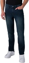 IZOD Men&#39;s Straight Slim Fit Comfort Stretch Jeans, DARK BLUE, 42 X 30 - £19.72 GBP