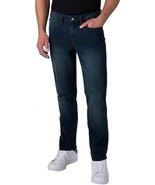 IZOD Men&#39;s Straight Slim Fit Comfort Stretch Jeans, DARK BLUE, 42 X 30 - £18.48 GBP