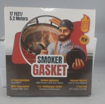 Smoker  Gasket “ 0.6 Wide 0.2  Thick High Temp Seal Grill Gasket “ 17 Ft Long  - £11.62 GBP