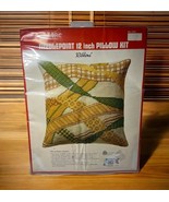 NWT WonderArt Needlepoint 12 Inch Pillow Kit “Ribbons” Vintage No. 5763 ... - £29.03 GBP