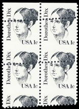 1844, Mint NH 1¢ Perfs Shifted Block of Four Stamps Freak Error ** Stuart Katz - £47.74 GBP