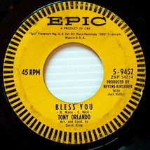 Tony Orlando - Bless You / Am I The Guy [7&quot; 45 rpm Single] Epic 5-9452 - £2.69 GBP
