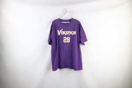 Vtg Reebok Mens Large Faded Spell Out Adrian Peterson Minnesota Vikings T-Shirt - £27.20 GBP