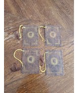 Set Of 4 Art Deco Nouveau Style Paper/Cardboard Bridge Tally Cards - $13.99