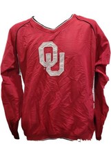 Oklahoma University  Pullover Sports Jacket Windbreaker by Colosseum Athletics L - £19.35 GBP