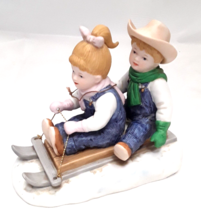 Homco Denim Days Winter Fun #15350-99Figurine 1999 Figurines - £12.24 GBP