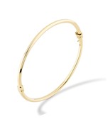 Miabella 18K Gold Over Sterling Silver Italian Oval Hinged 8 - £81.67 GBP
