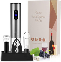 Electric Wine Opener,Cordless Electric Wine Bottle Opener Set with Charg... - £14.64 GBP