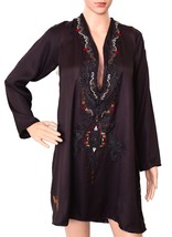 NWOT Odd Molly Women Casual Embroidered Full Sleeves Tunic Dress Size M 2 - £47.53 GBP