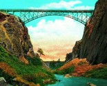 Crooked River Oregon OR Dalles-California Highway Bridge UNP CT Postcard - $3.91