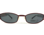 EasyFlip Petite Eyeglasses Frames MOD S2488 30 Black Red with Clip Ons 4... - $55.91