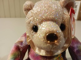 Ty Beanie Babies October Birthday Bear With Opal Birthday Stone Nose And Birthda - £10.16 GBP