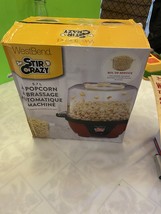 West Bend Stir Crazy Popcorn Popper Automatic Stirring 6 QT Non-Stick 82... - $36.99