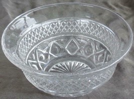 Beautiful Vintage Pressed Glass Fruit Bowl - VGC - Wexford - Flared Rim - PRETTY - £15.81 GBP