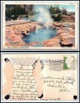 YELLOWSTONE NATIONAL PARK Postcard - Oblong Geyser Crater P53 - $2.96