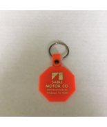Sable motor co. Pittsburgh vintage orange plastic advertising key ring - $27.80 CAD