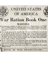 1943 WW2 War Ration Book 1 Turnbull Medford Massachusetts Military DWQQ13 - $380.59 MXN