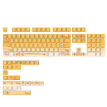 Anymob Keycap Keyboard Orange Bears Pattern  132 Switched Gaming Mechani... - $73.50
