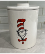 Dr. Seuss cat in the hat, White Ceramic Cookie Jar - $674.70 MXN