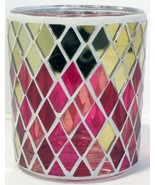 Yankee Candle Votive Holder V/H MARRAKESH NIGHTS Gold Pinks Reds Item# 1... - $42.97 CAD
