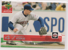 Corey Koskie Twins Third Base 2003 Upper Deck &quot;First Pitch&quot; Card # 118 - £1.28 GBP