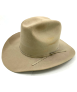 Stetson 4X Beaver Silverbelly Rancher Western Cowboy Hat Size 7 1/8 Beig... - £97.38 GBP