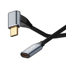 90 Degree Usb C Extention Cable 1.6Ft, 10Gbps Right Angle Usb Type C Mal... - $18.99