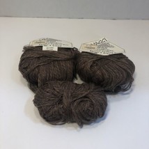 2+ Skeins Maggi&#39;s Linen Yarn 50g Worsted Brown #04 Cotton Linen Blend - $29.69